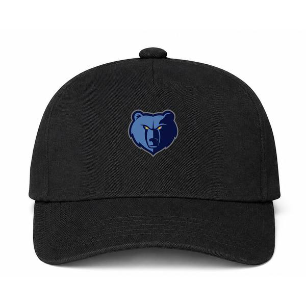 Memphis Grizzlies NBA Logo Black Dad Baseball Cap Hat