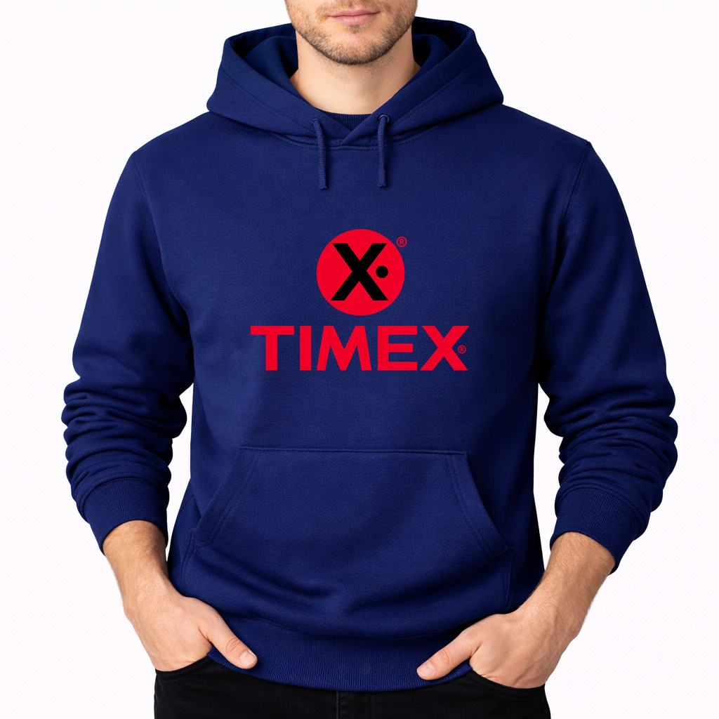 Men's Timex Pullover Hoodie - Navy