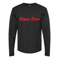 Men's Kwik-Trip-Logo Long sleeves Cotton Blend T-Shirt - Black