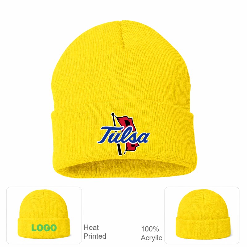 Tulsa Golden Hurricane Yellow Beanie Hat