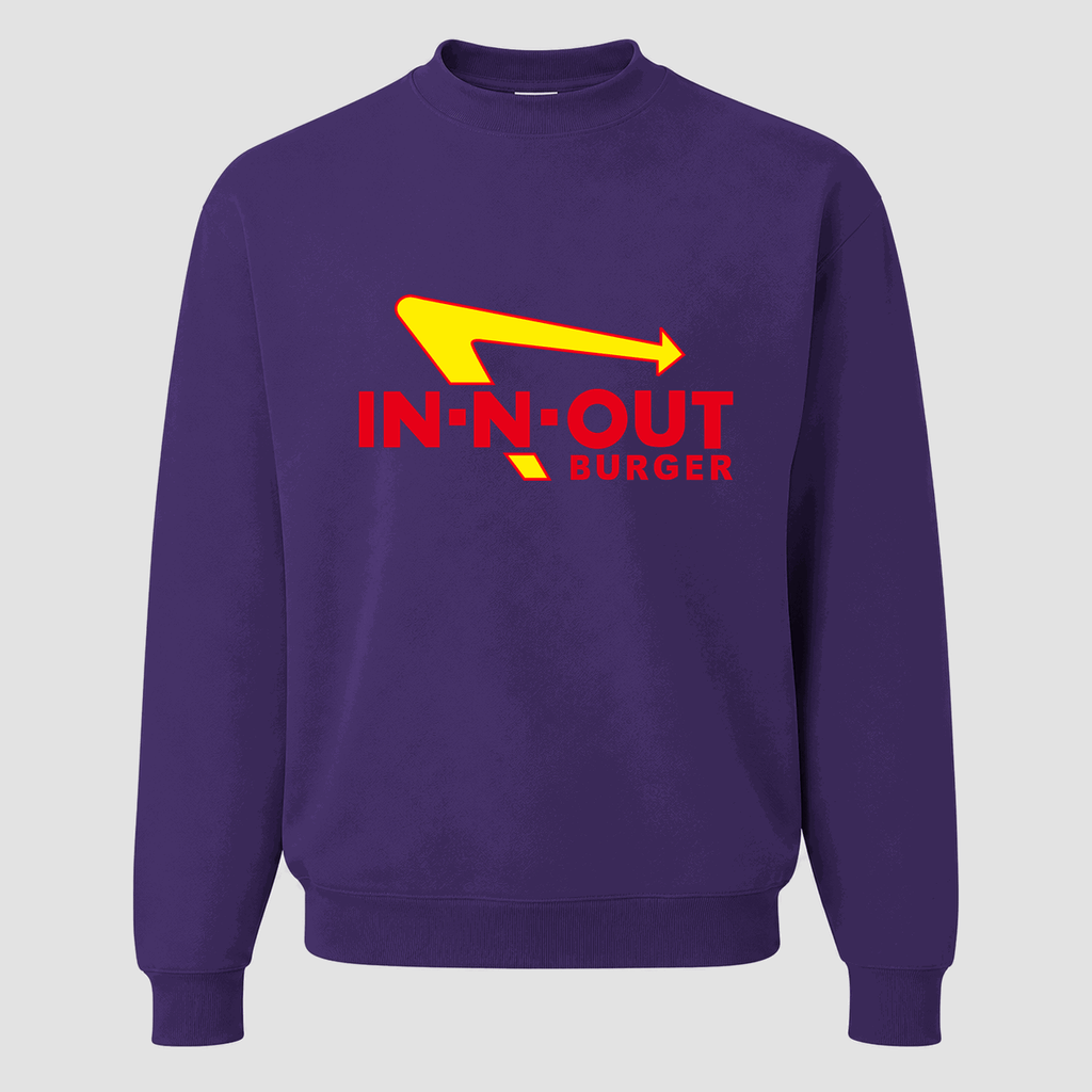 Men's In-N-Out Burger Crewneck Sweatshirt - Purple