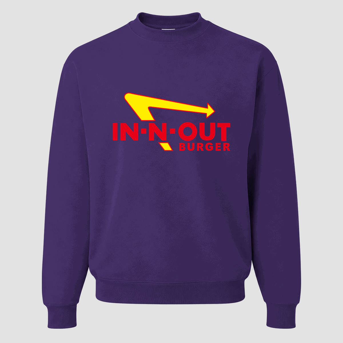 Men's In-N-Out Burger Crewneck Sweatshirt - Purple