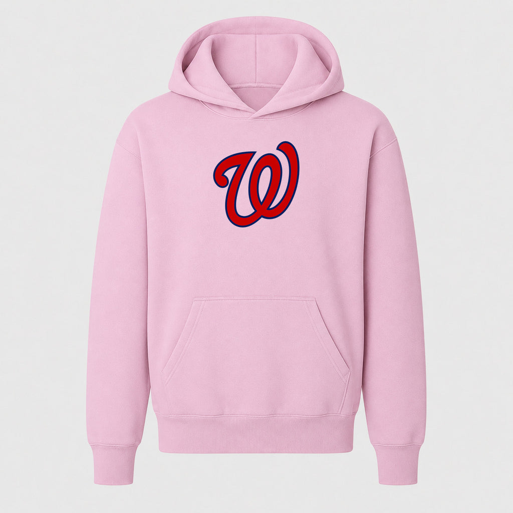Youth Washington Nationals Pullover Hoodie - Light Pink
