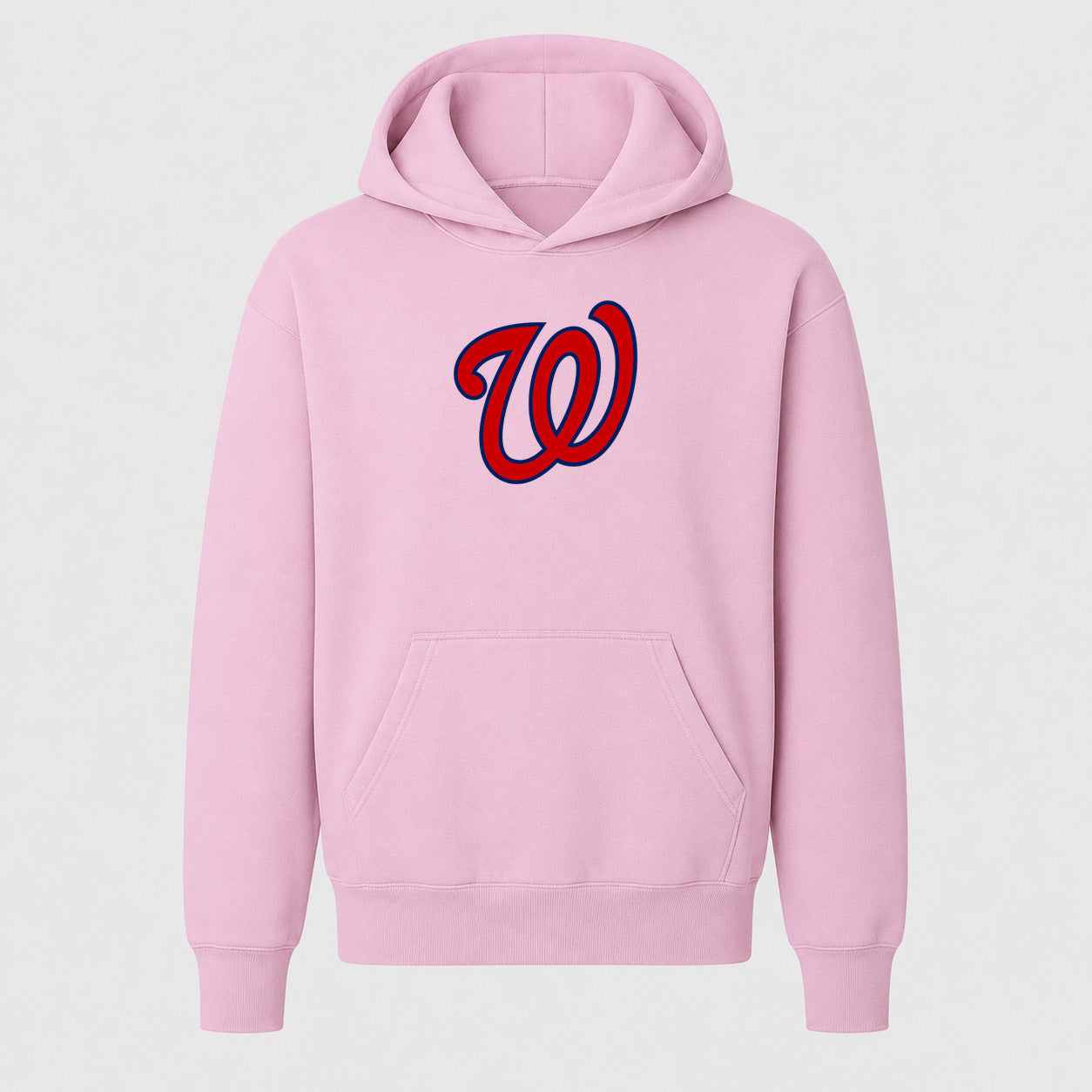 Youth Washington Nationals Pullover Hoodie - Light Pink