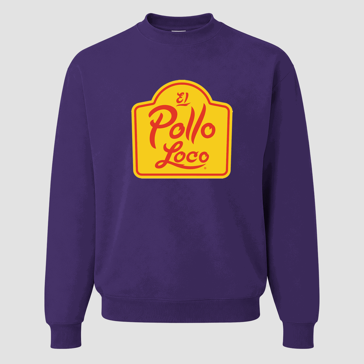 Men's El Pollo Loco Crewneck Sweatshirt - Purple