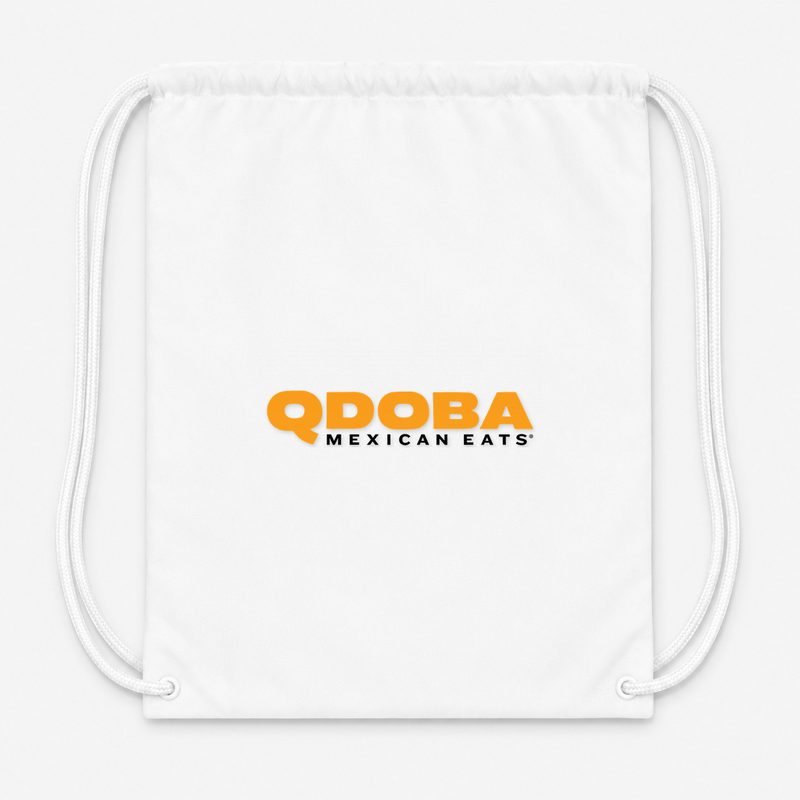 Qdoba Drawstring Bag - White