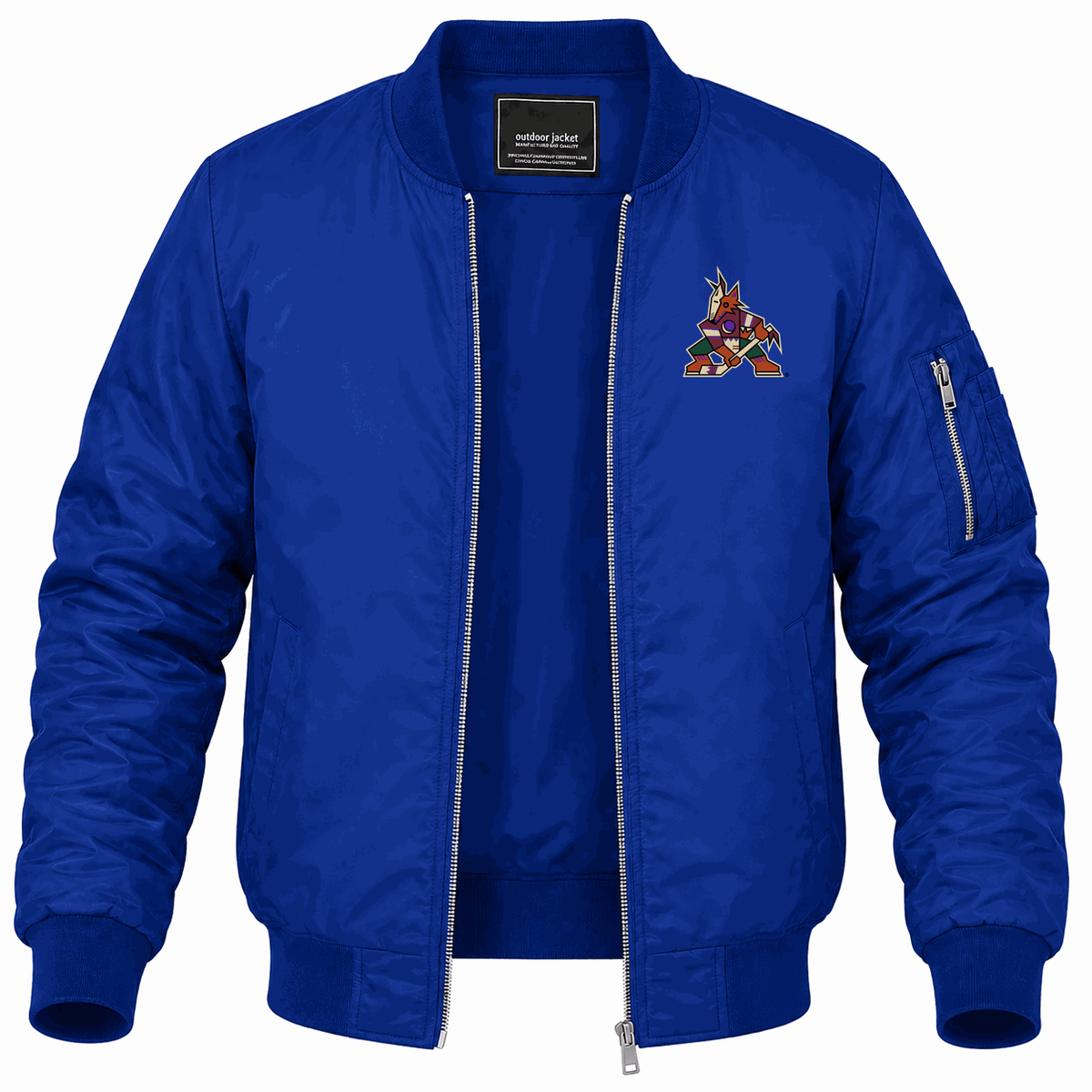 Men's Arizona Coyotes Lightweight Bomber Jacket - Blue