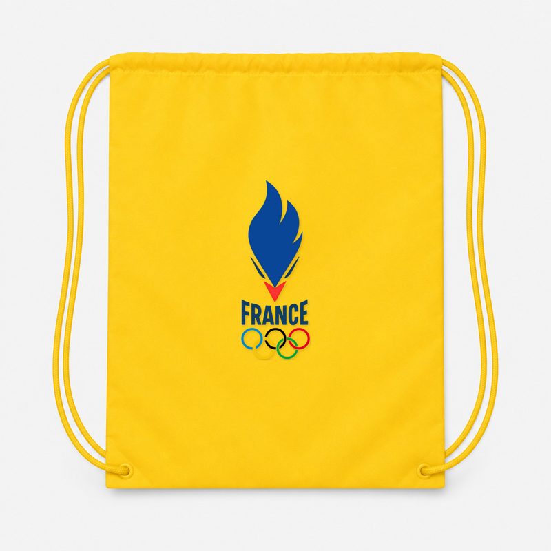 France 2024 Drawstring Bag - Yellow