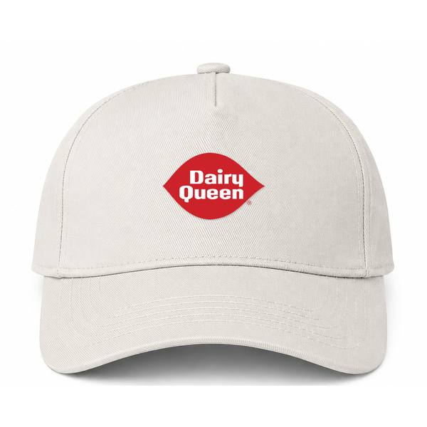 Dairy Queen Logo Beige Dad Baseball Cap Hat