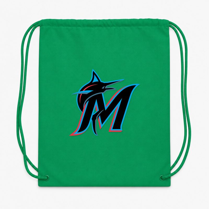 Miami Marlins Drawstring Bag - Green