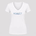 Women's Hyatt V Neck T-Shirt in white