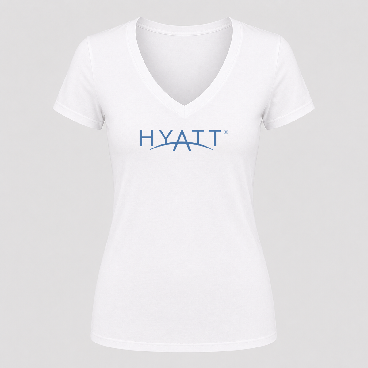 Women's Hyatt V Neck T-Shirt in white