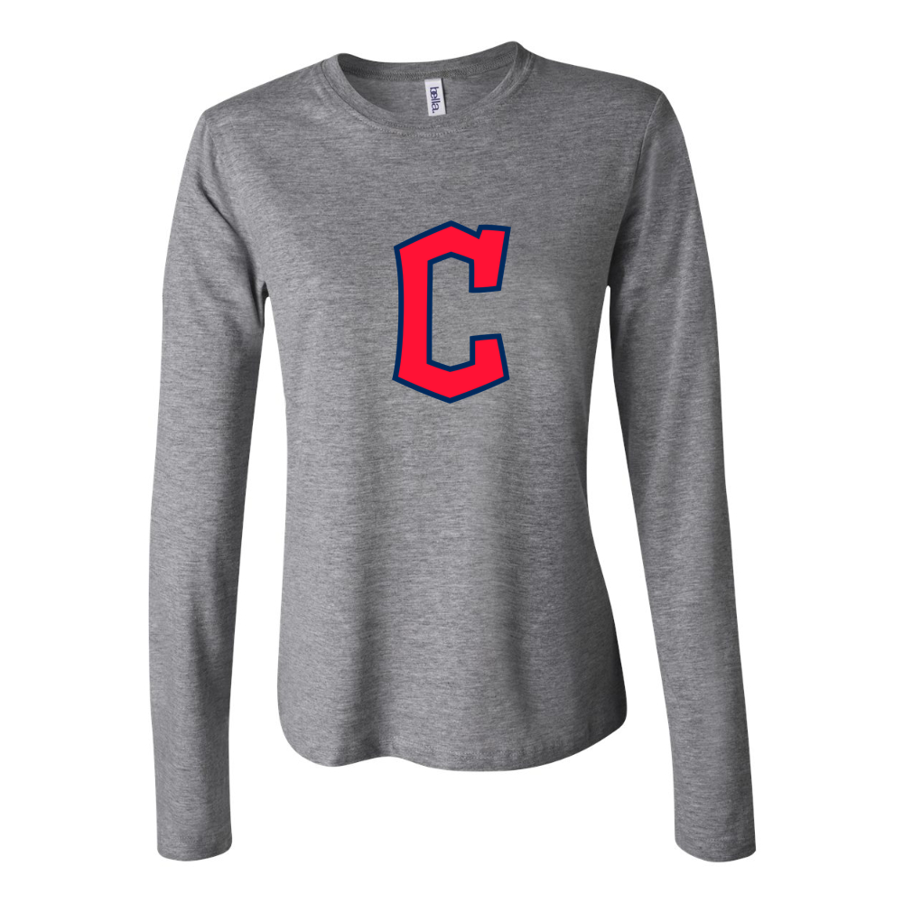 Women's Cleveland Guardians Long Sleeve T-Shirt - Gray