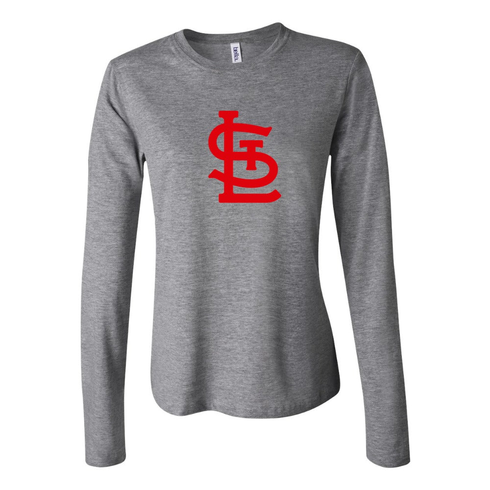 Women's St. Louis Cardinals Long Sleeve T-Shirt - Gray