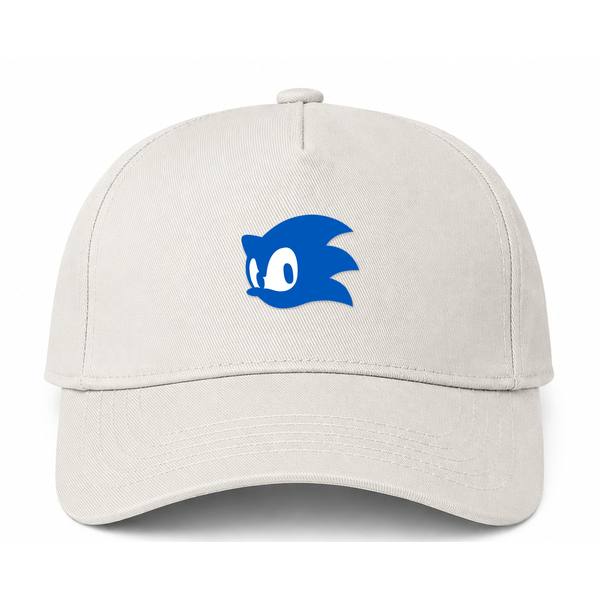 Sonic Logo Beige Dad Baseball Cap Hat