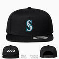 MLB Seattle Mariners Snapback Hat - Black