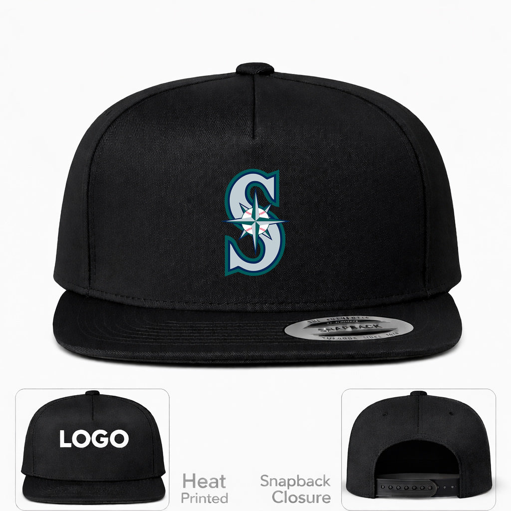 MLB Seattle Mariners Snapback Hat - Black