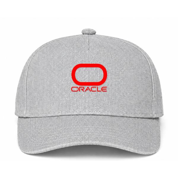 Oracle Logo Gray Dad Baseball Cap Hat