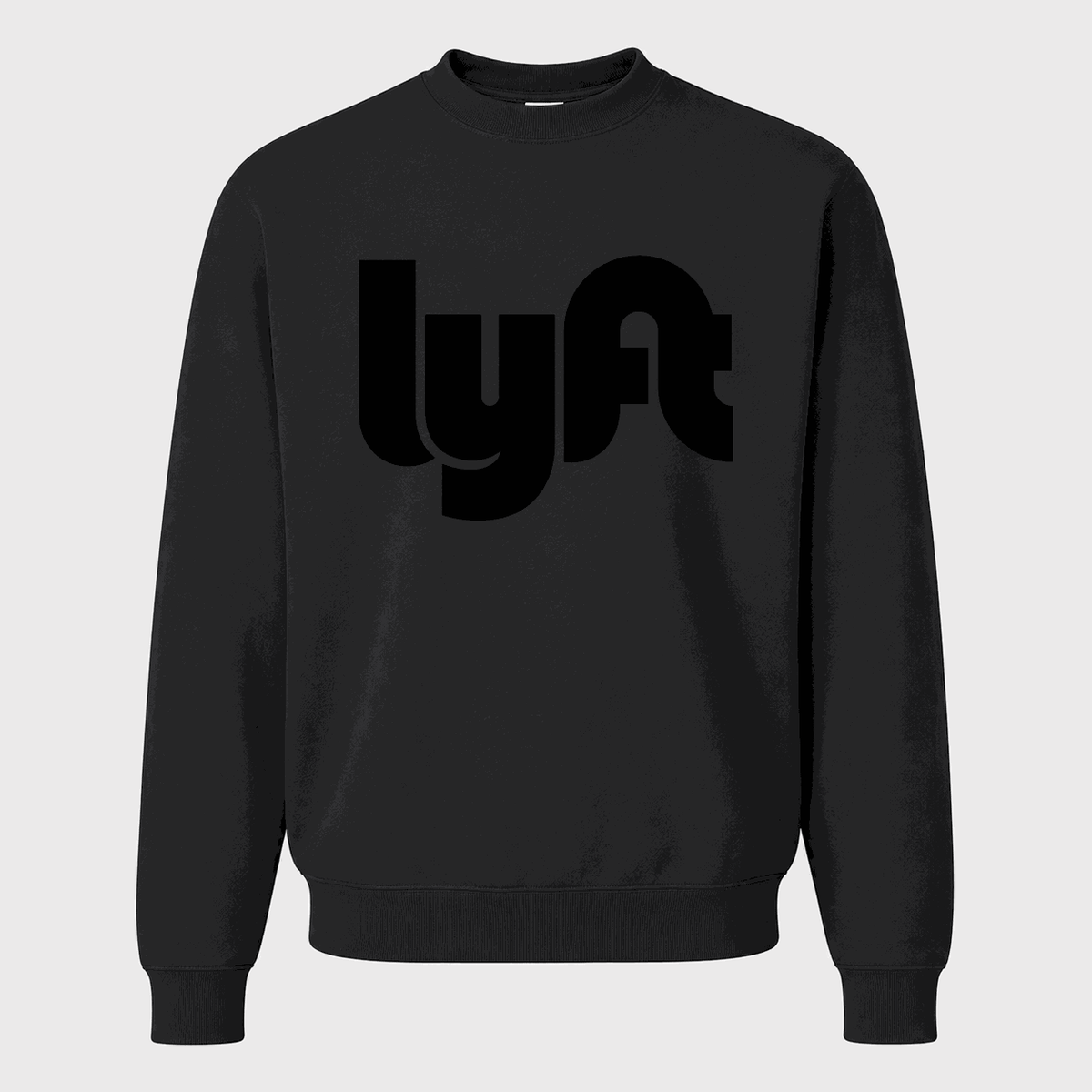 Men's Lyft Black Logo Crewneck Sweatshirt - Black