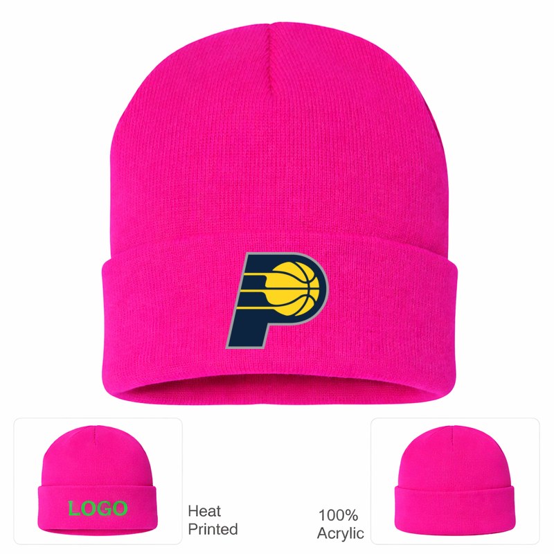 Indiana Pacers Hot Pink Beanie Hat