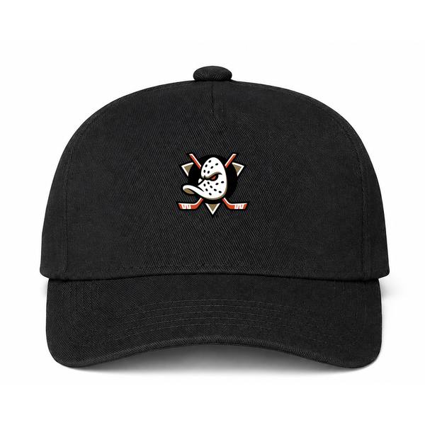 Anaheim Ducks NHL Logo Black Dad Baseball Cap Hat