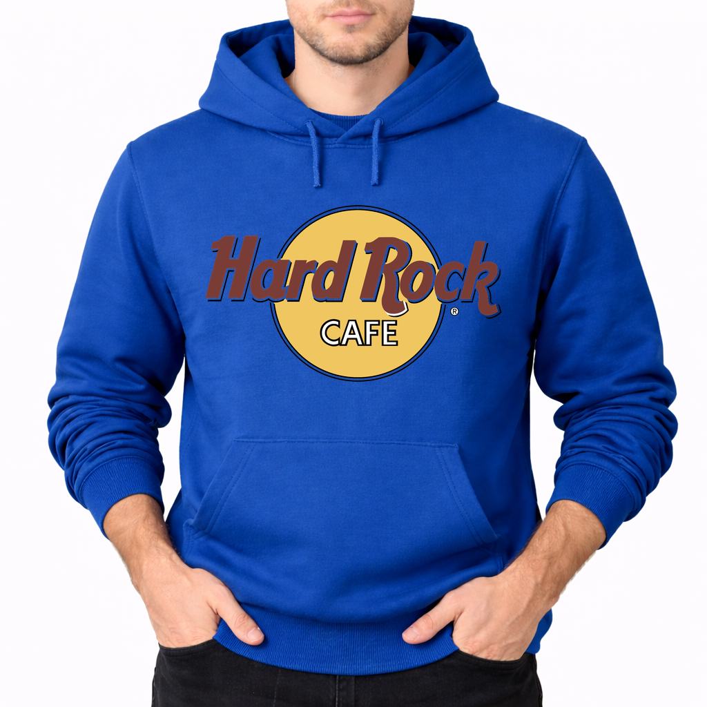 Men's Hard Rock Cafe Pullover Hoodie - Blue