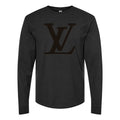 Men's Louis Vuitton Long sleeves Cotton Blend T-Shirt - Black