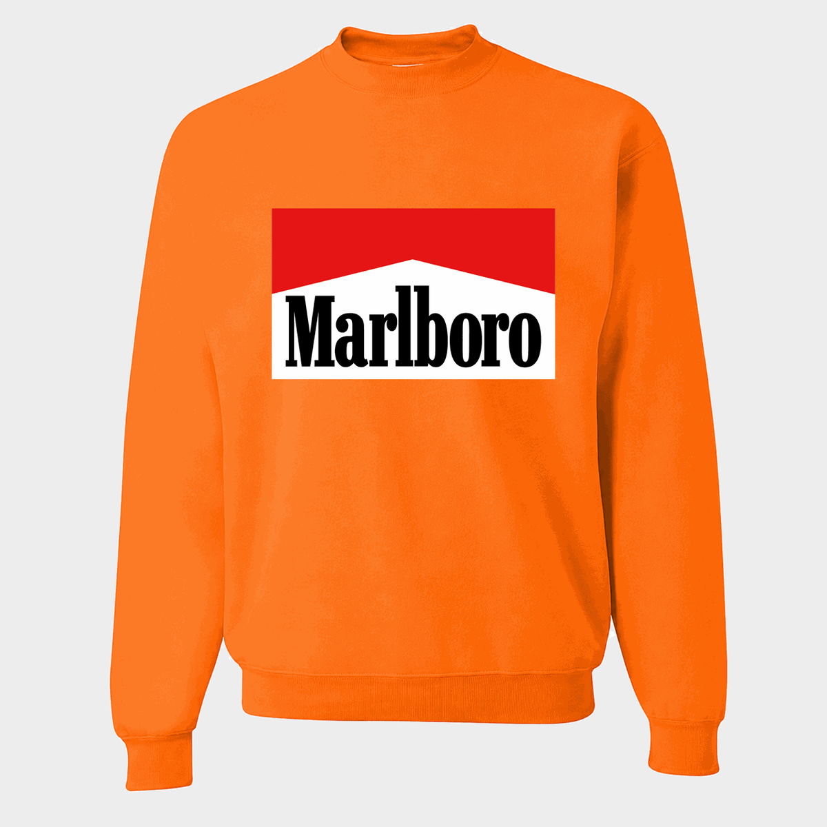 Men's Marlboro Crewneck Sweatshirt - Orange