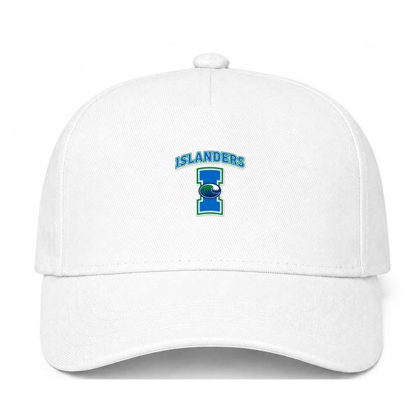 Texas A&M Corpus Christi Islanders Logo White Dad Baseball Cap Hat