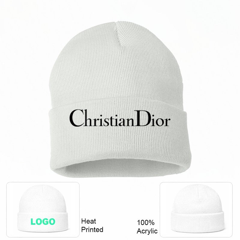 Dior 2 White Beanie Hat