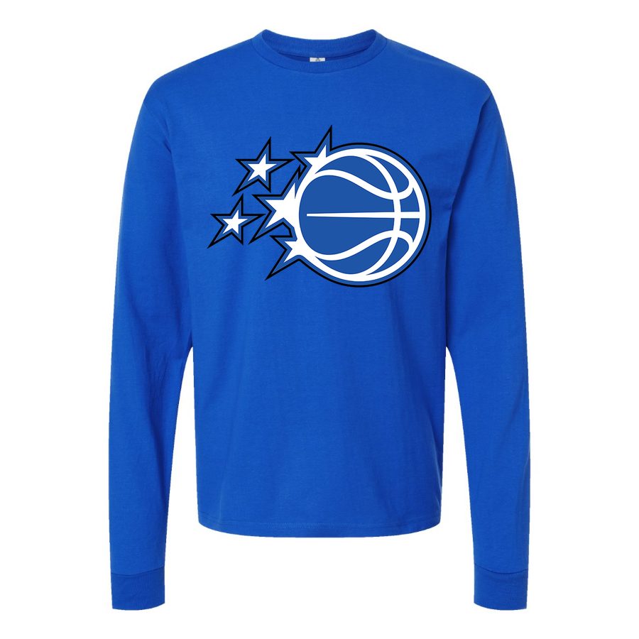 Men's Orlando Magic Long sleeves Cotton Blend T-Shirt - Blue