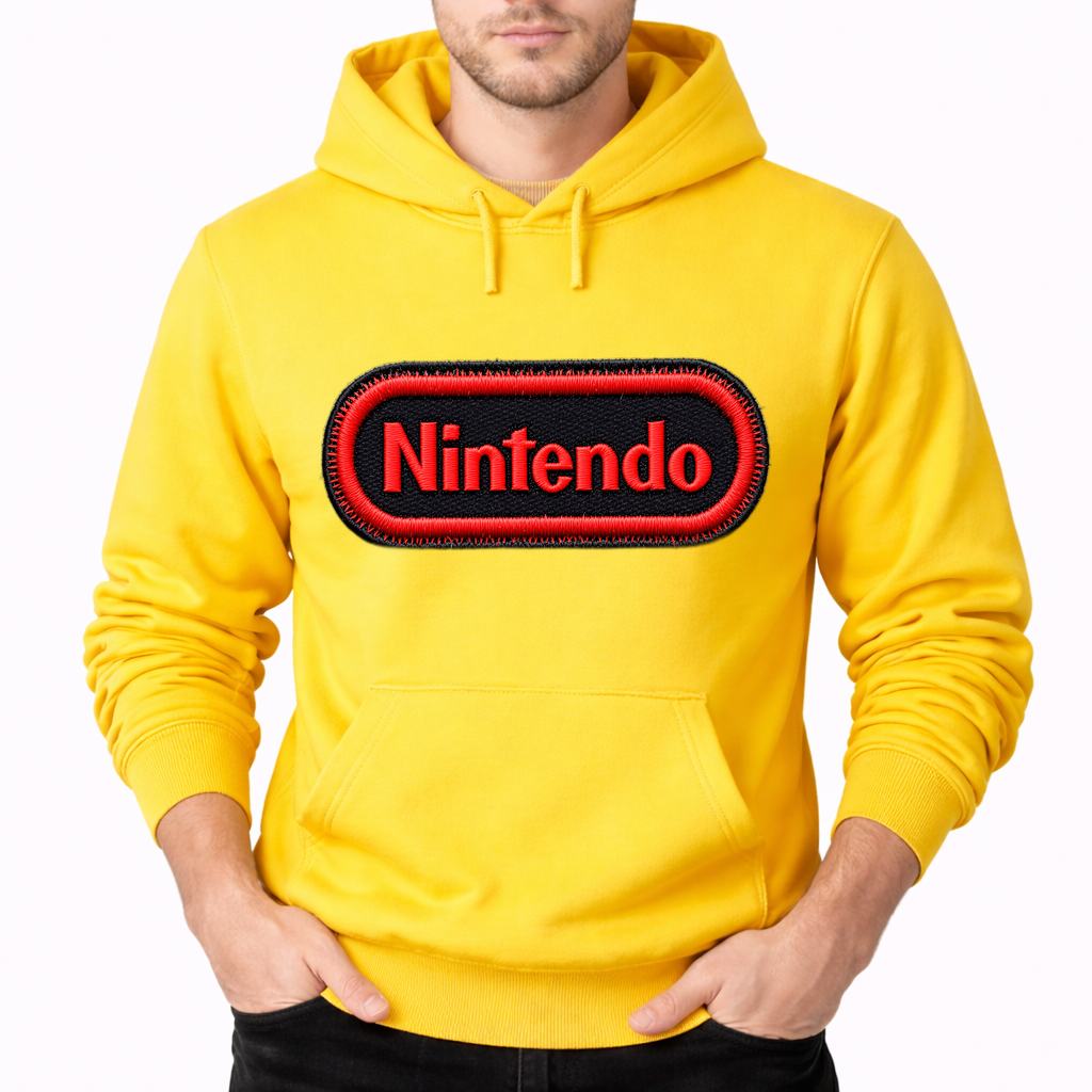 Men's Nintendo Pullover Hoodie - Yellow