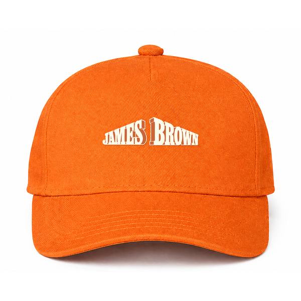 James Brown Logo Orange Dad Baseball Cap Hat