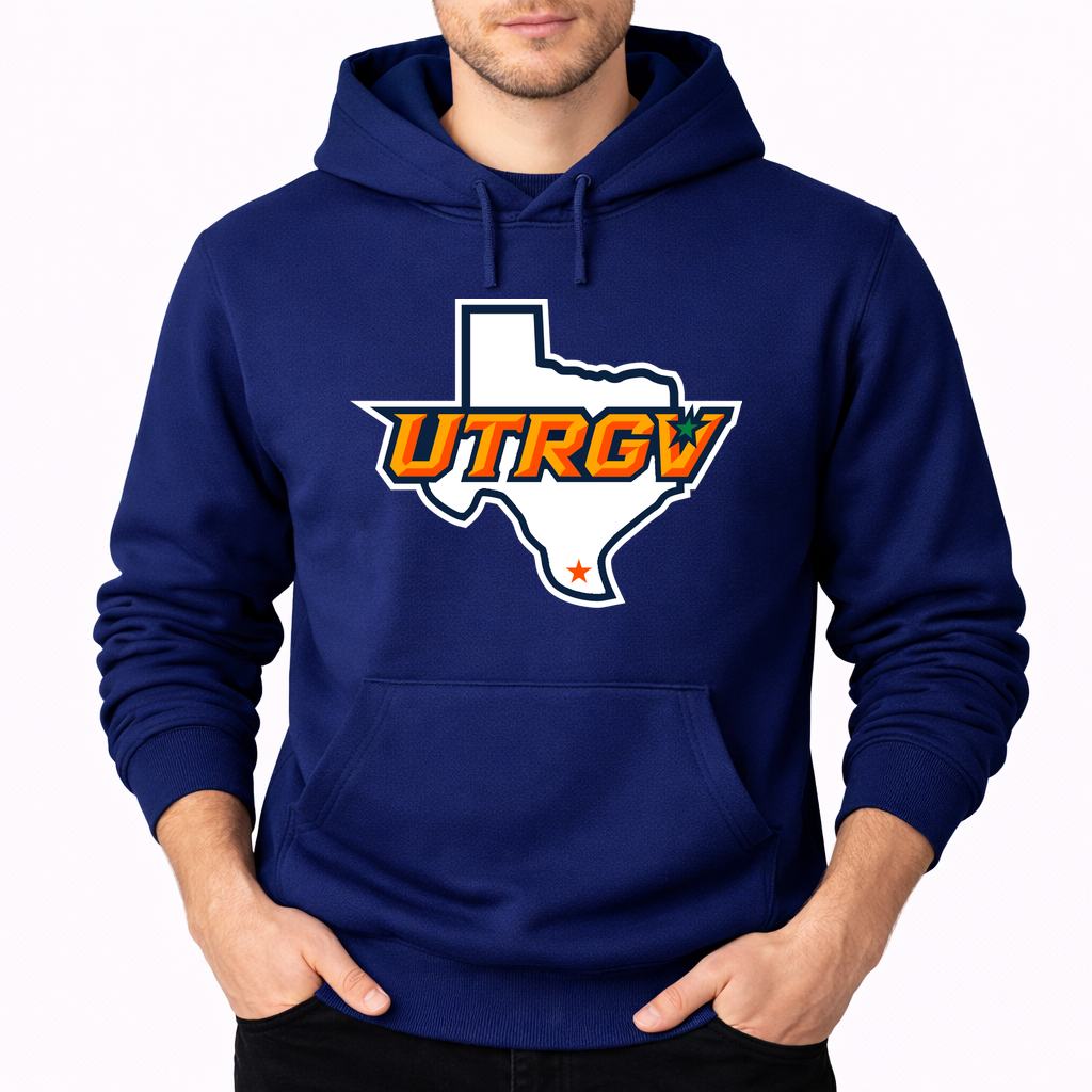 Men's UTRGV Vaqueros Pullover Hoodie - Navy