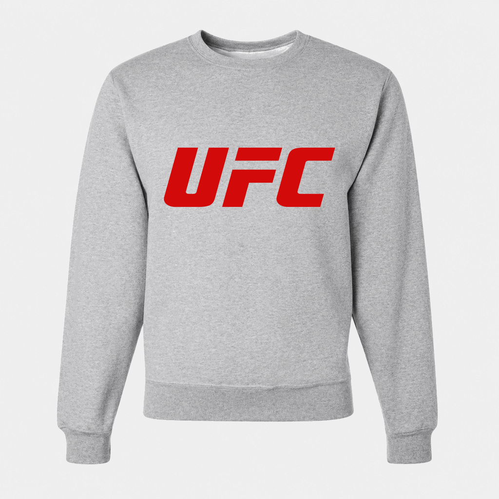 Men's UFC Logo Crewneck Sweatshirt - Gray