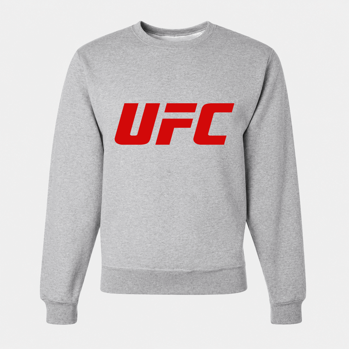 Men's UFC Logo Crewneck Sweatshirt - Gray
