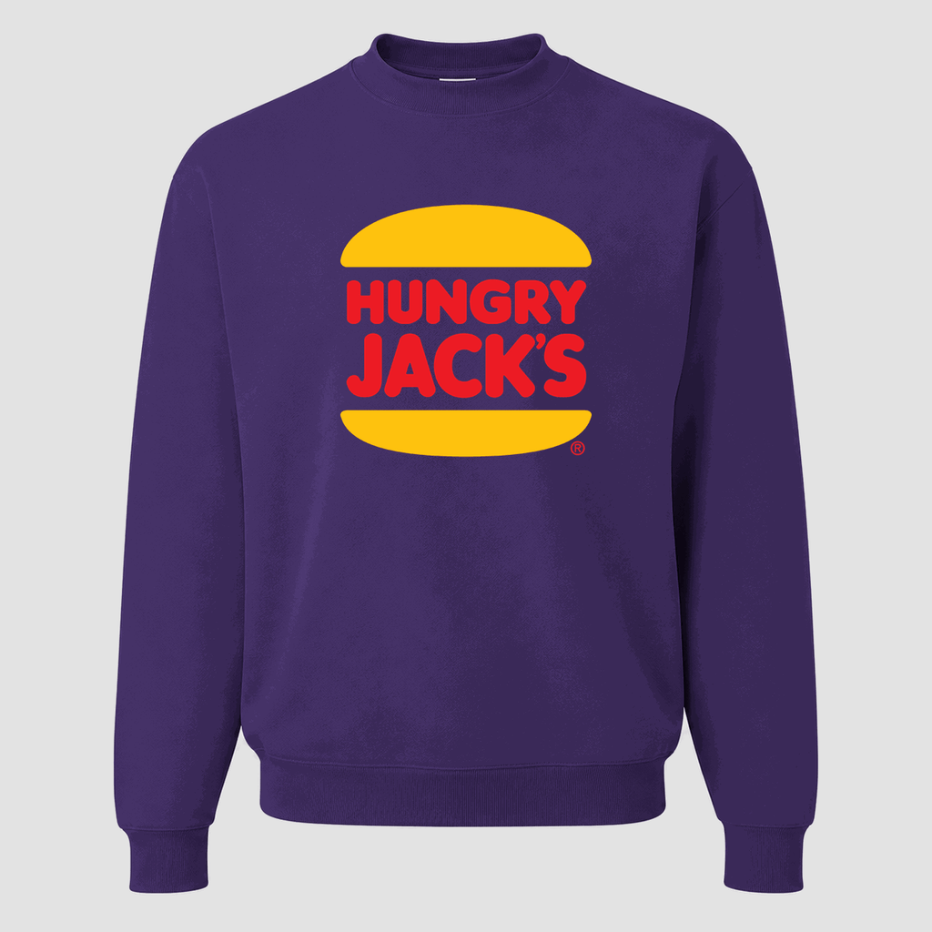 Men's Hungry Jack's Crewneck Sweatshirt - Purple