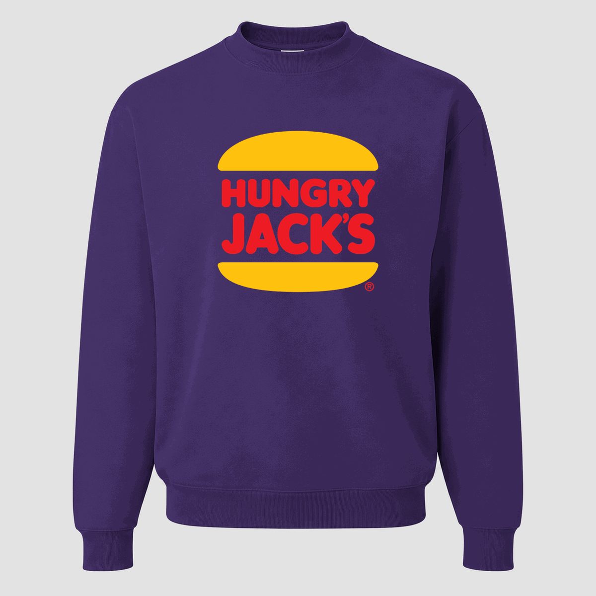 Men's Hungry Jack's Crewneck Sweatshirt - Purple