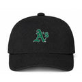Oakland Athletics MLB Logo Black Dad Baseball Cap Hat