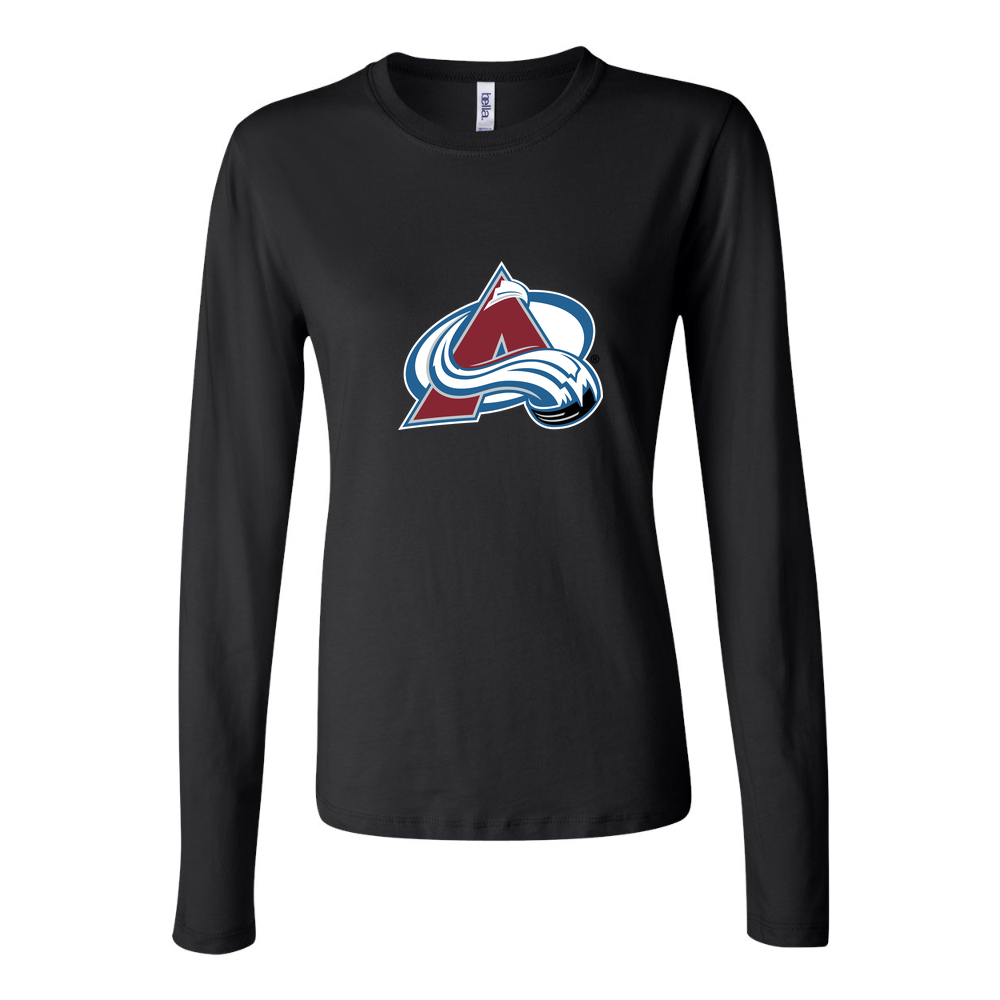 Women's Colorado Avalanche Long Sleeve T-Shirt - Black
