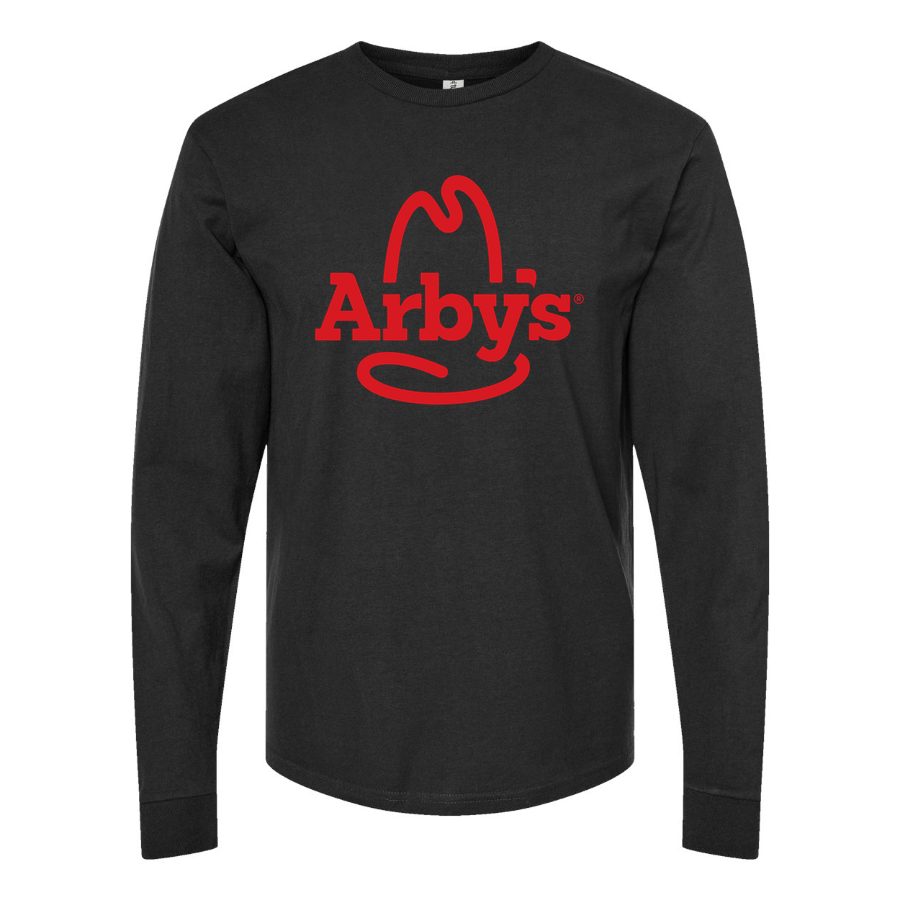 Men's Logo-Arbys-1536x864 Long sleeves Cotton Blend T-Shirt - Black