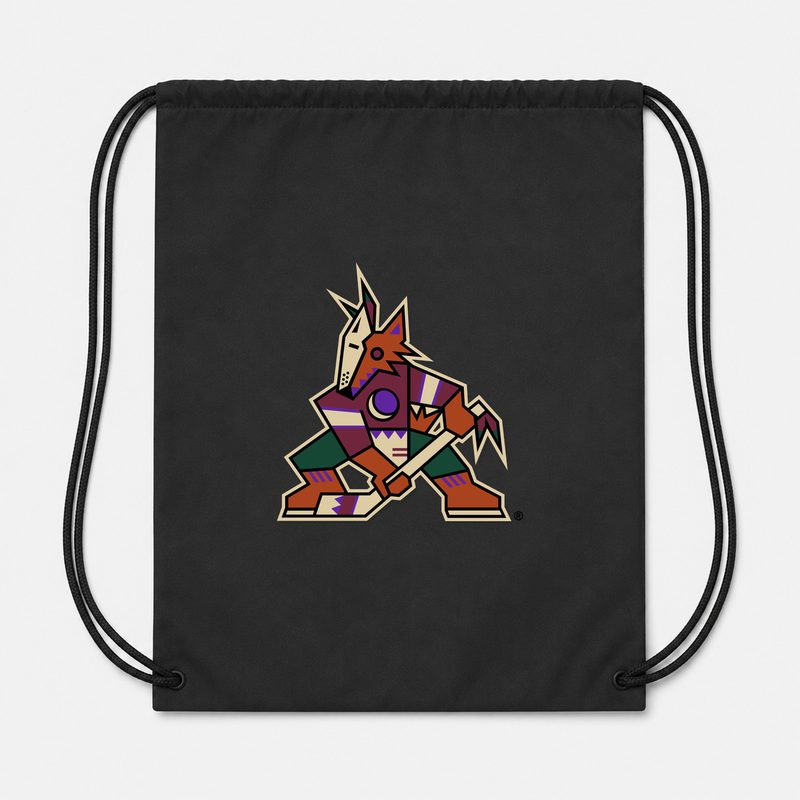 Arizona Coyotes Drawstring Bag - Black