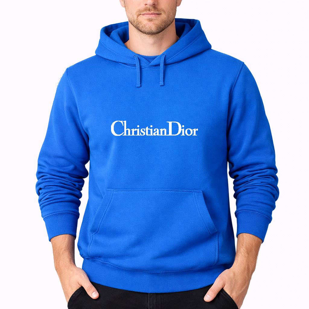Men's Dior White Pullover Hoodie - Azure