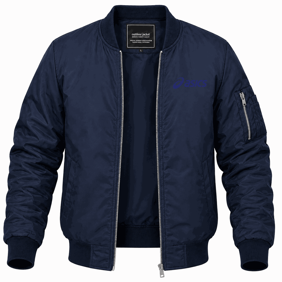 Men's Asics Lightweight Bomber Jacket - Navy