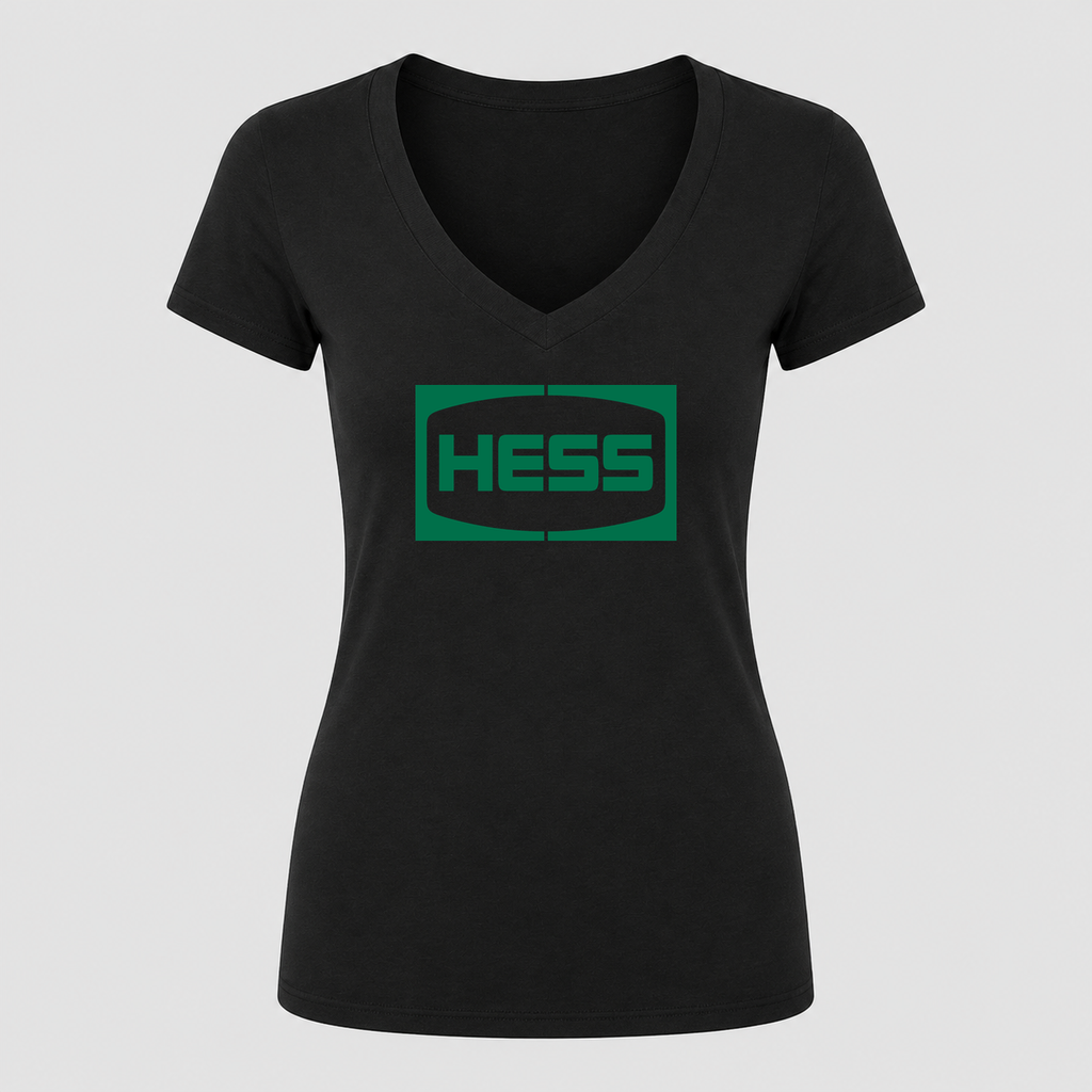 Women's Hess V Neck T-Shirt in black