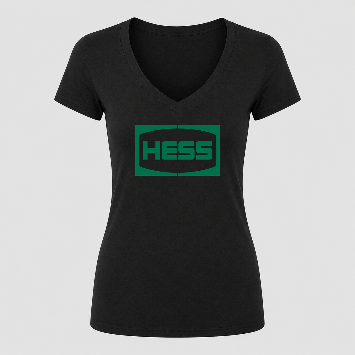 Women's Hess V Neck T-Shirt in black