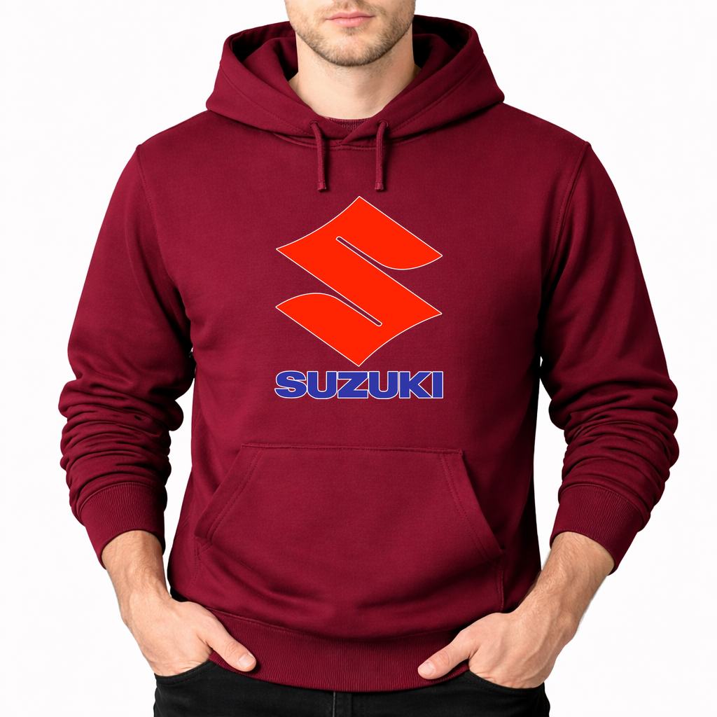 Men's Suzuki Pullover Hoodie - Burgundy