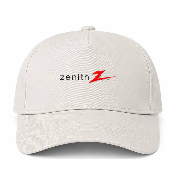 Zenith Logo Beige Dad Baseball Cap Hat
