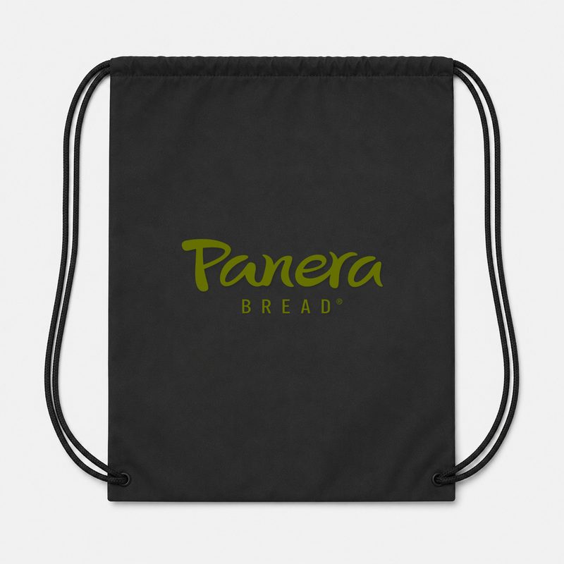 Panera Bread Drawstring Bag - Black