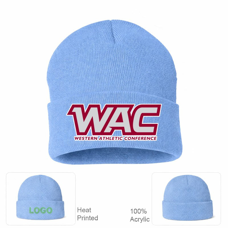Western Athletic Conference Sky Blue Beanie Hat
